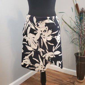 NWOT Banana Republic Cross Front Floral Skirt